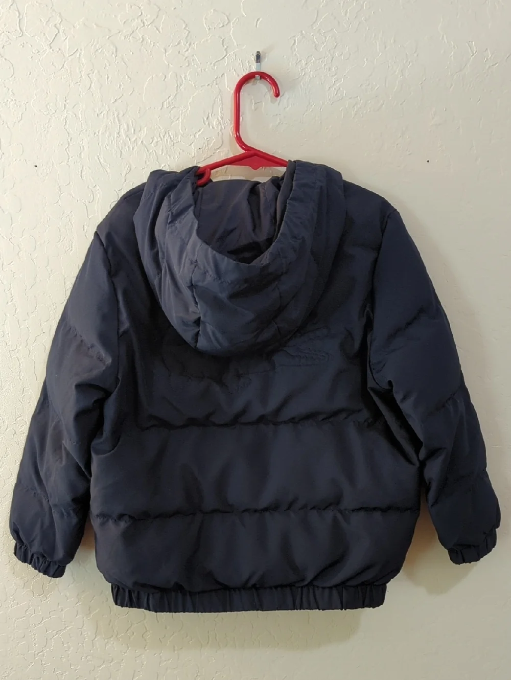 Lacoste Kid's' Navy Hooded Puffer Jacket Size 5